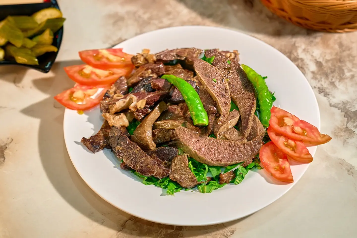 فشة وطحال - طبق
