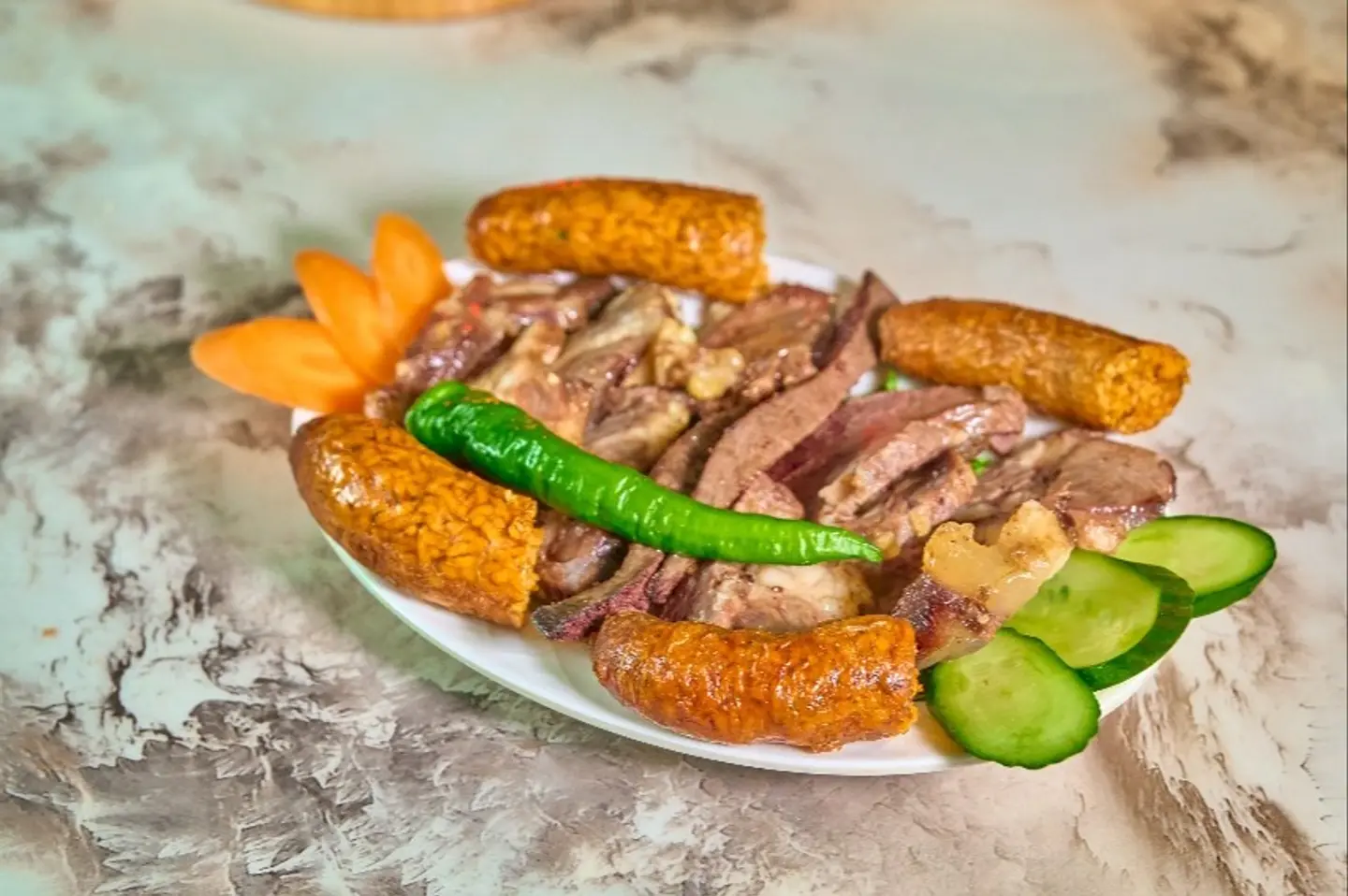 طبق سمين - طبق صغير