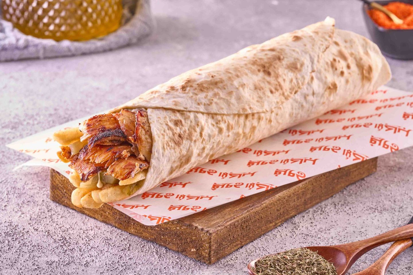 Small Saj Shawarma - Chicken