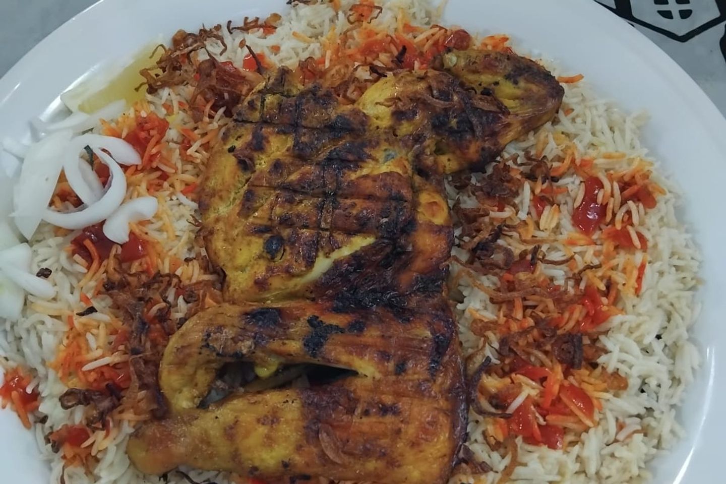 Grill Chicken With Rice - Half Chicken