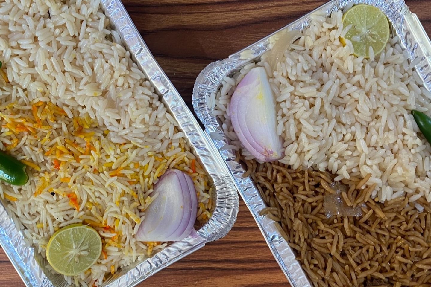 أرز مشكل - ابيض ومندي