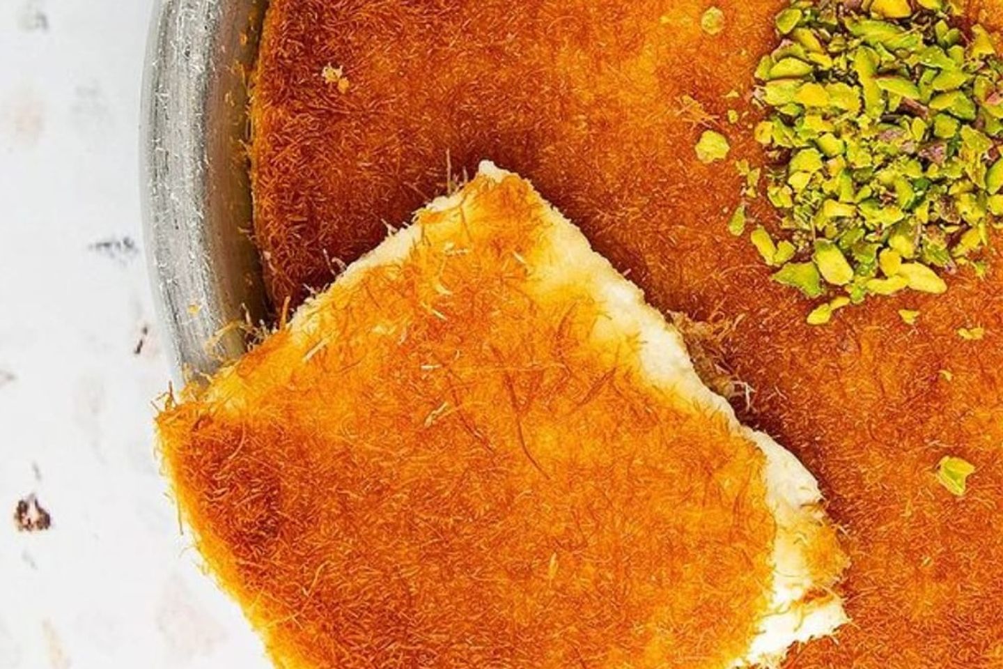 كنافة ساده بالقشطة - صغير