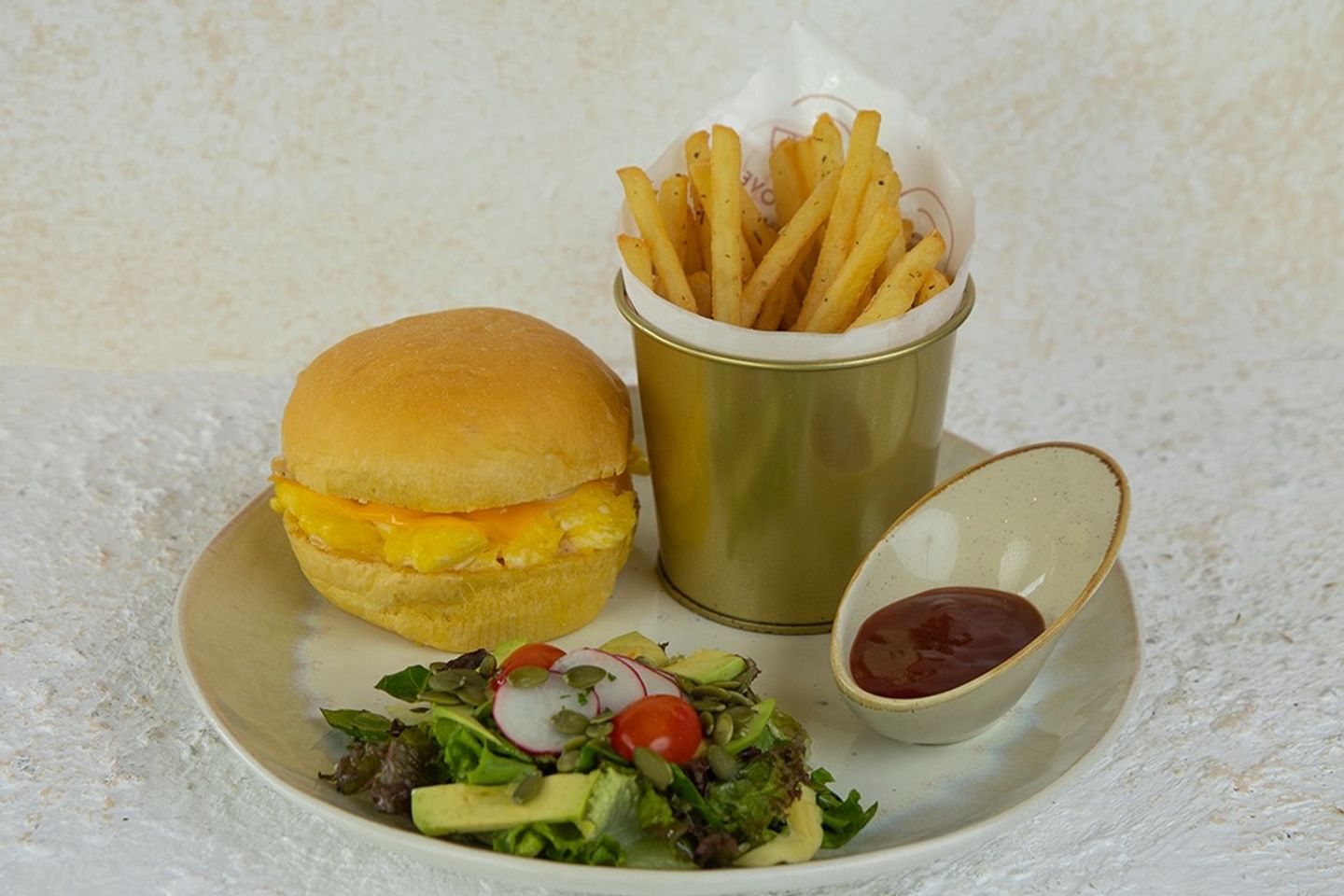 Fried Eggs With Groove Sauce - Sandwich