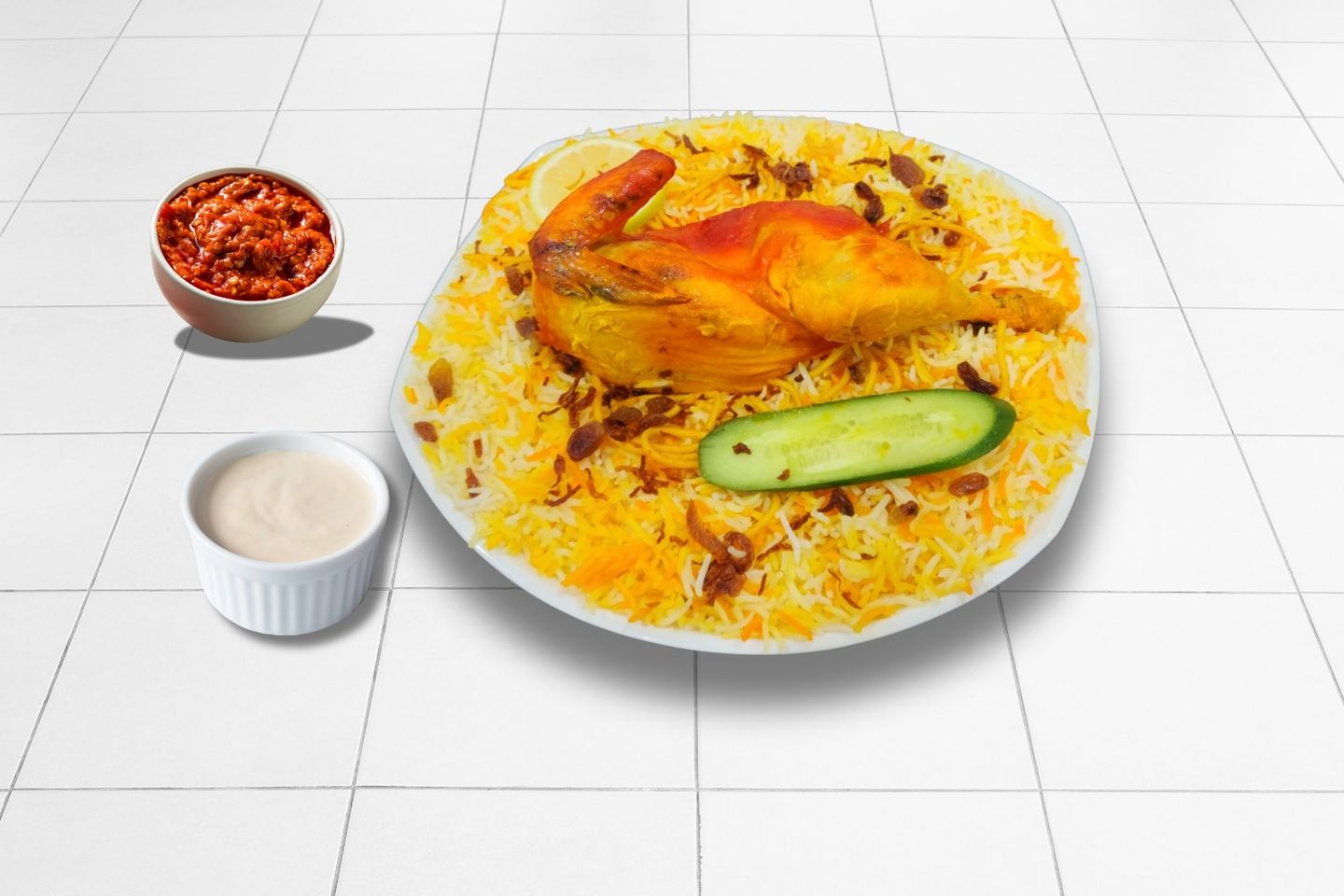 دجاج مندي - نص حبة دجاج