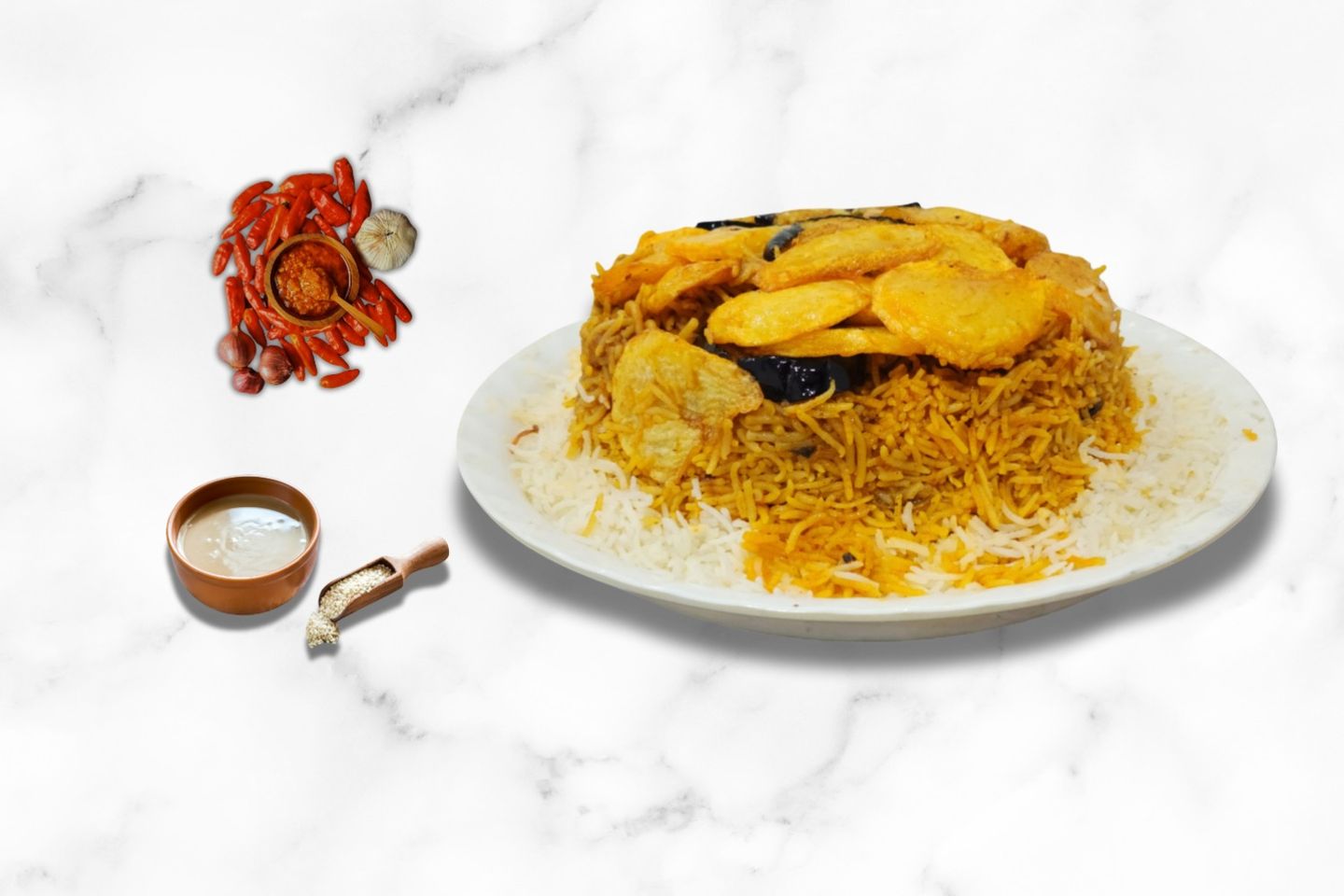 دجاج مقلوبة - نص حبة دجاج