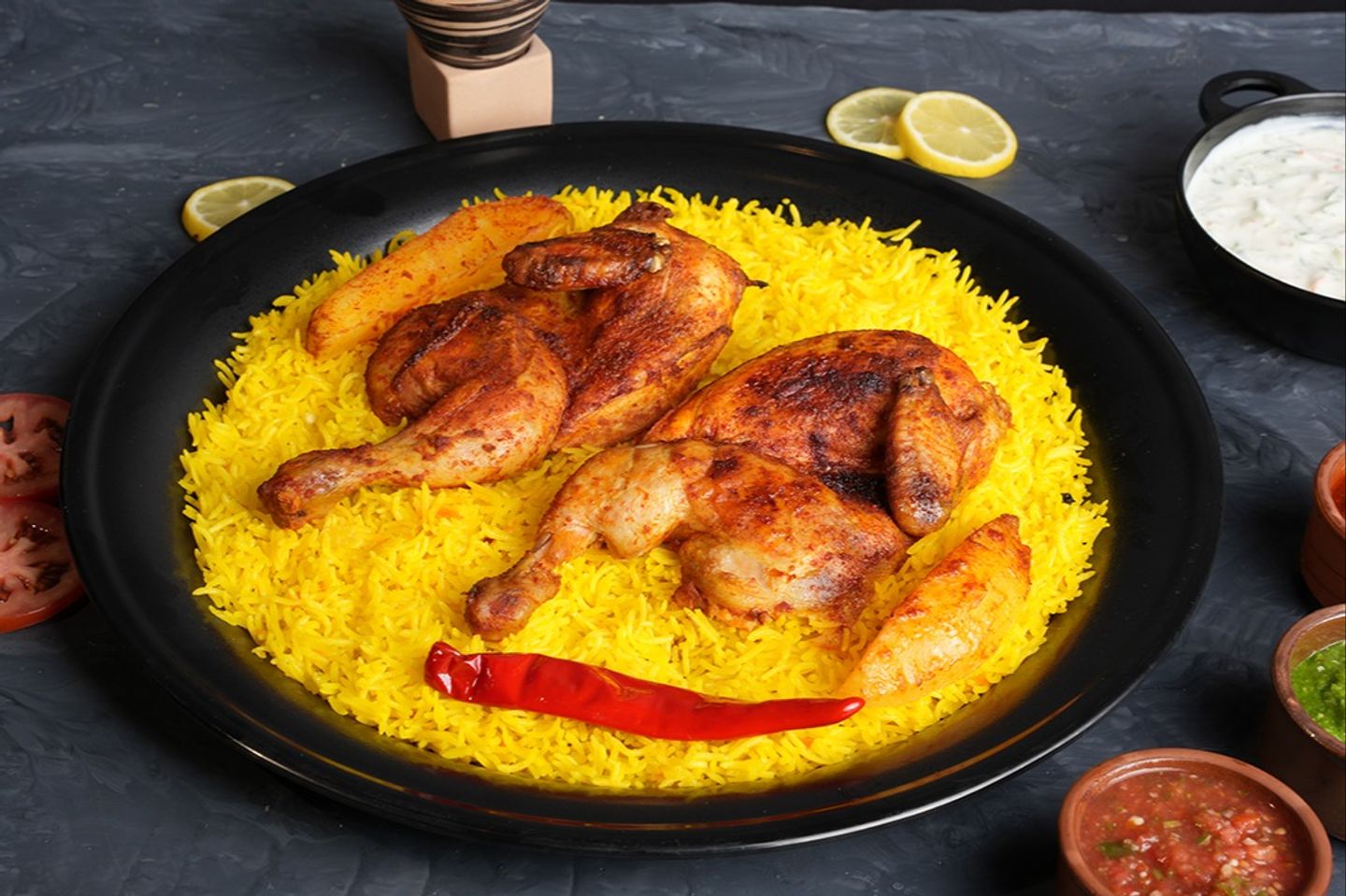 دجاج نجدية - نصف دجاجة