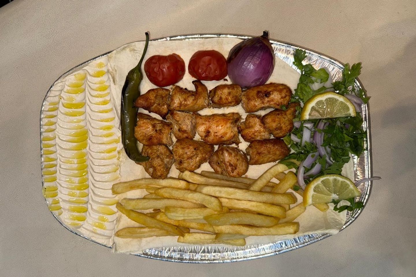 3 Skewers Of Chicken Shawarma - Eadad 4 'Asyakh