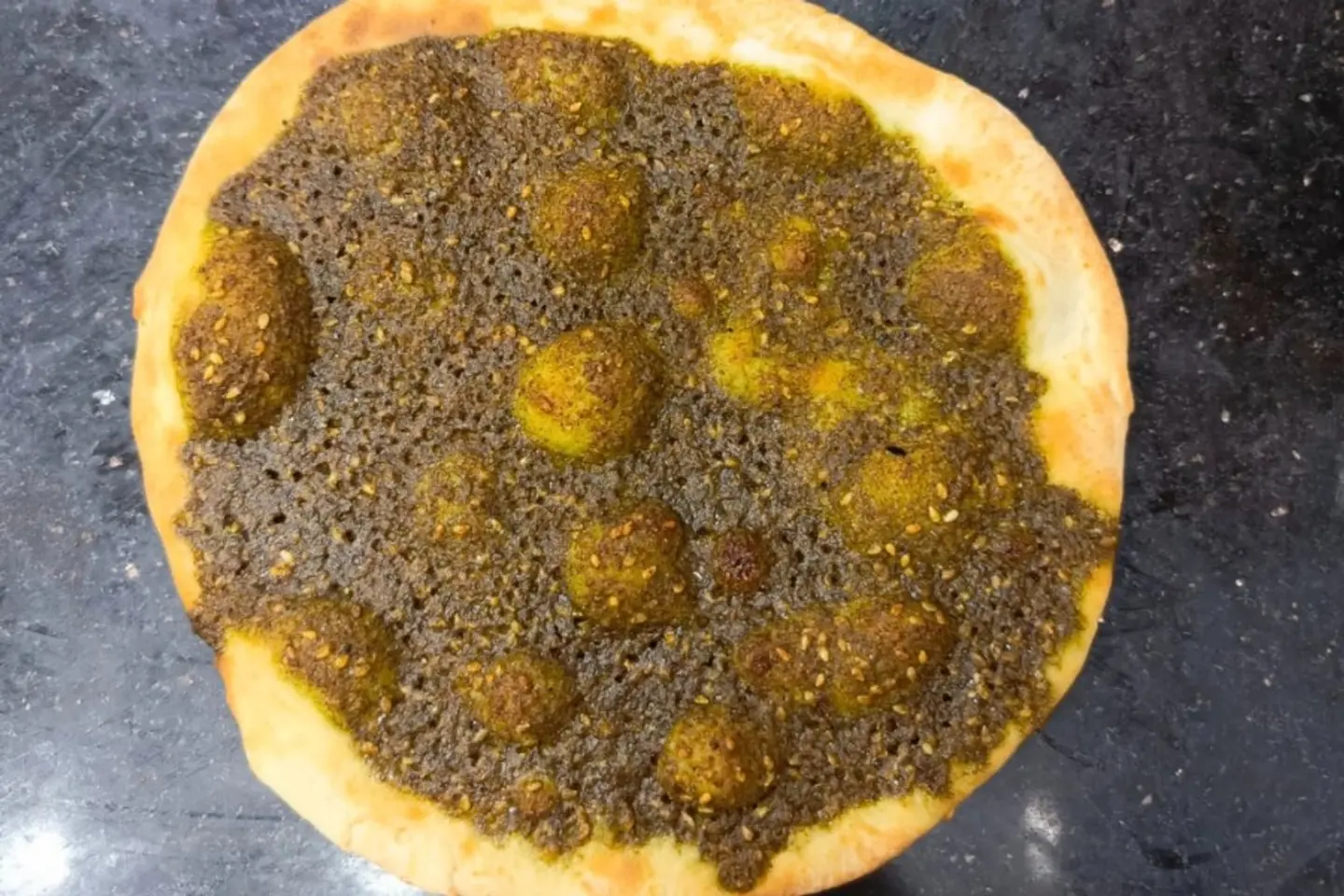 فطيرة زعتر - وسط