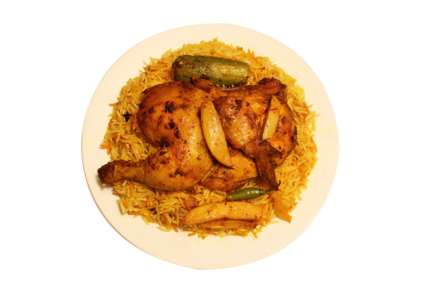 Special Chicken With Vegetables - Whole Chicken With Rice