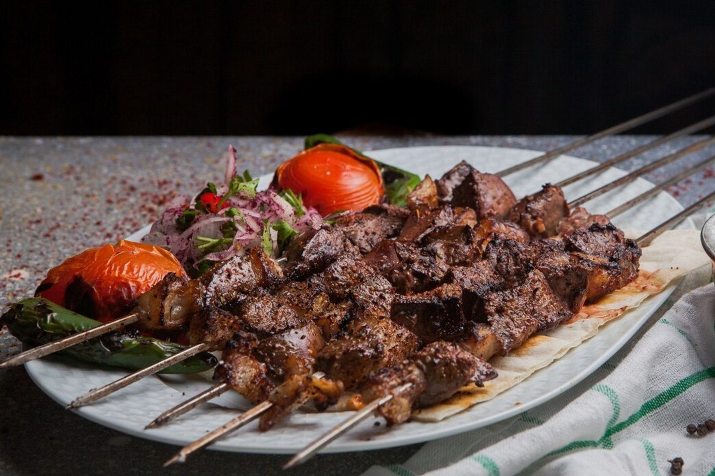 Meat Awsal - Awsal Meat (3 Skewers) 1 Person