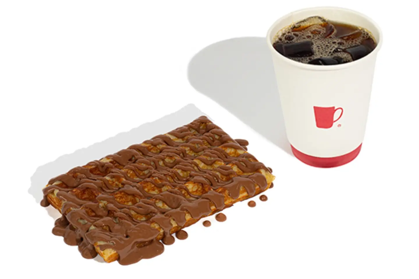 Waffle Ice Coffee Of The Day - Crunchy Chocolate Sauce