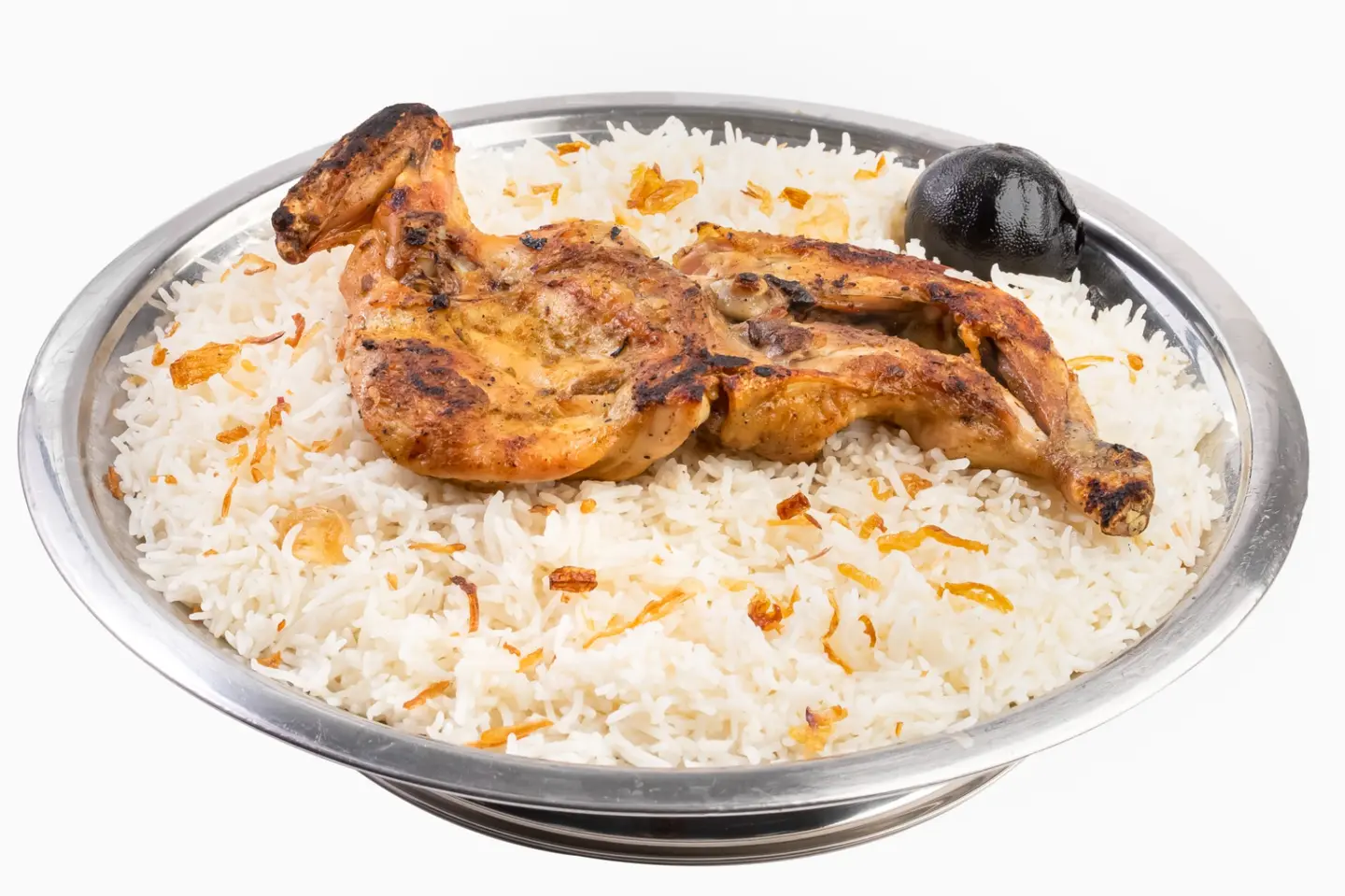 Half Madhbi Chicken - Mandi Rice