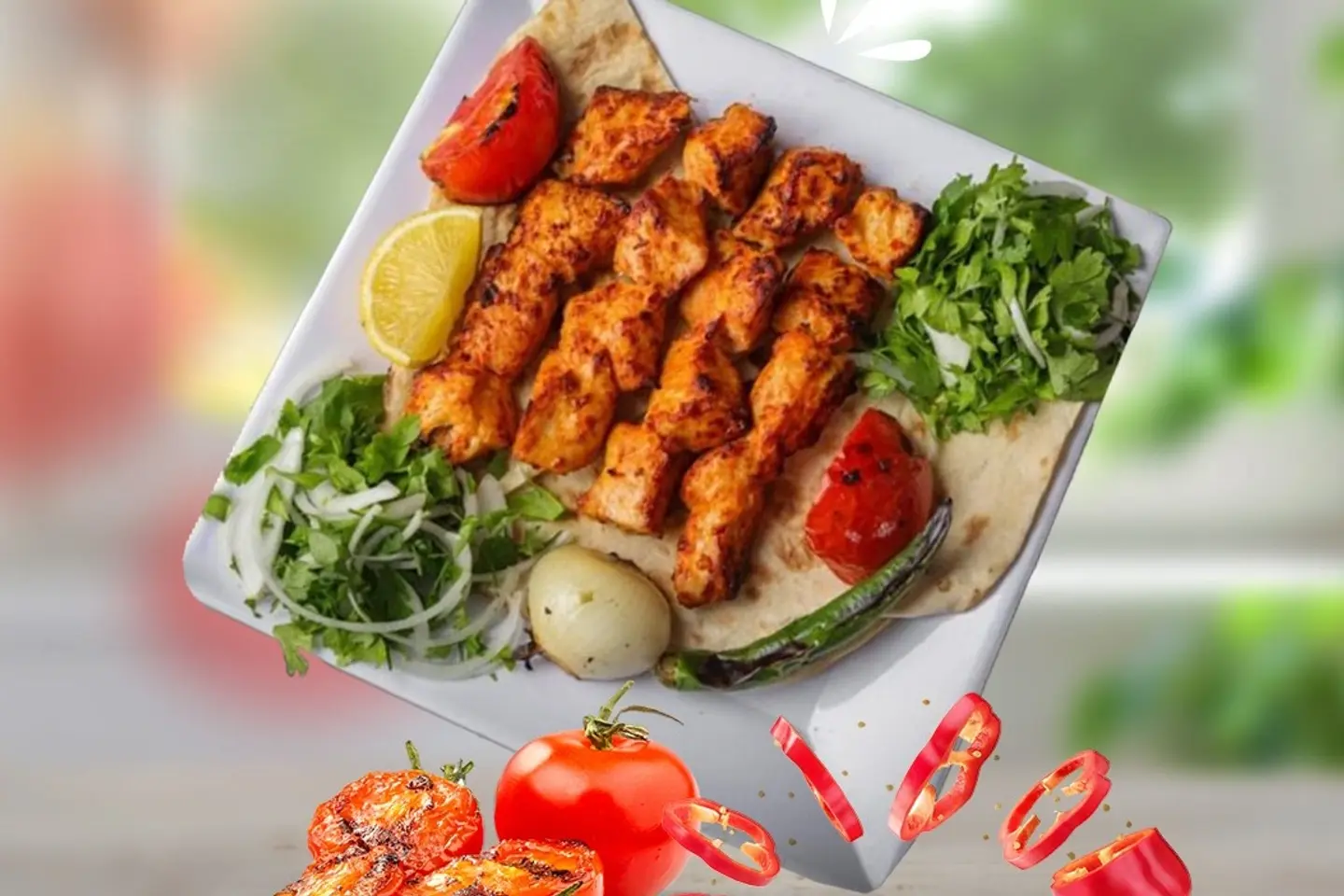 شيش طاووق بدون عظم - نفر