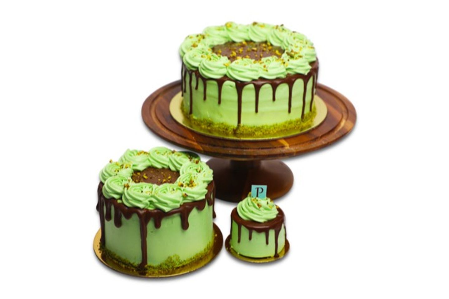 Pistachio Raspberry Cake - Medium