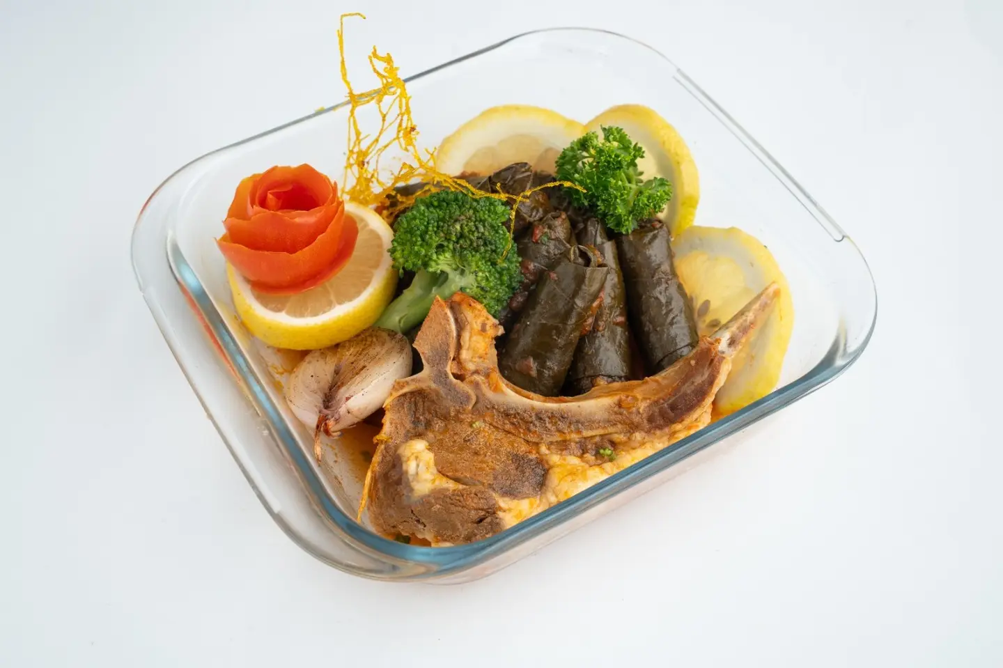 Grape Leaves With Meat Broth - 1 Person