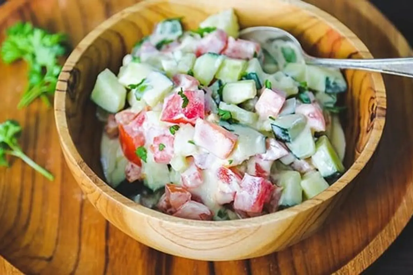 صحن سلطة طحينة - صحن سلطة طحينة-صغير