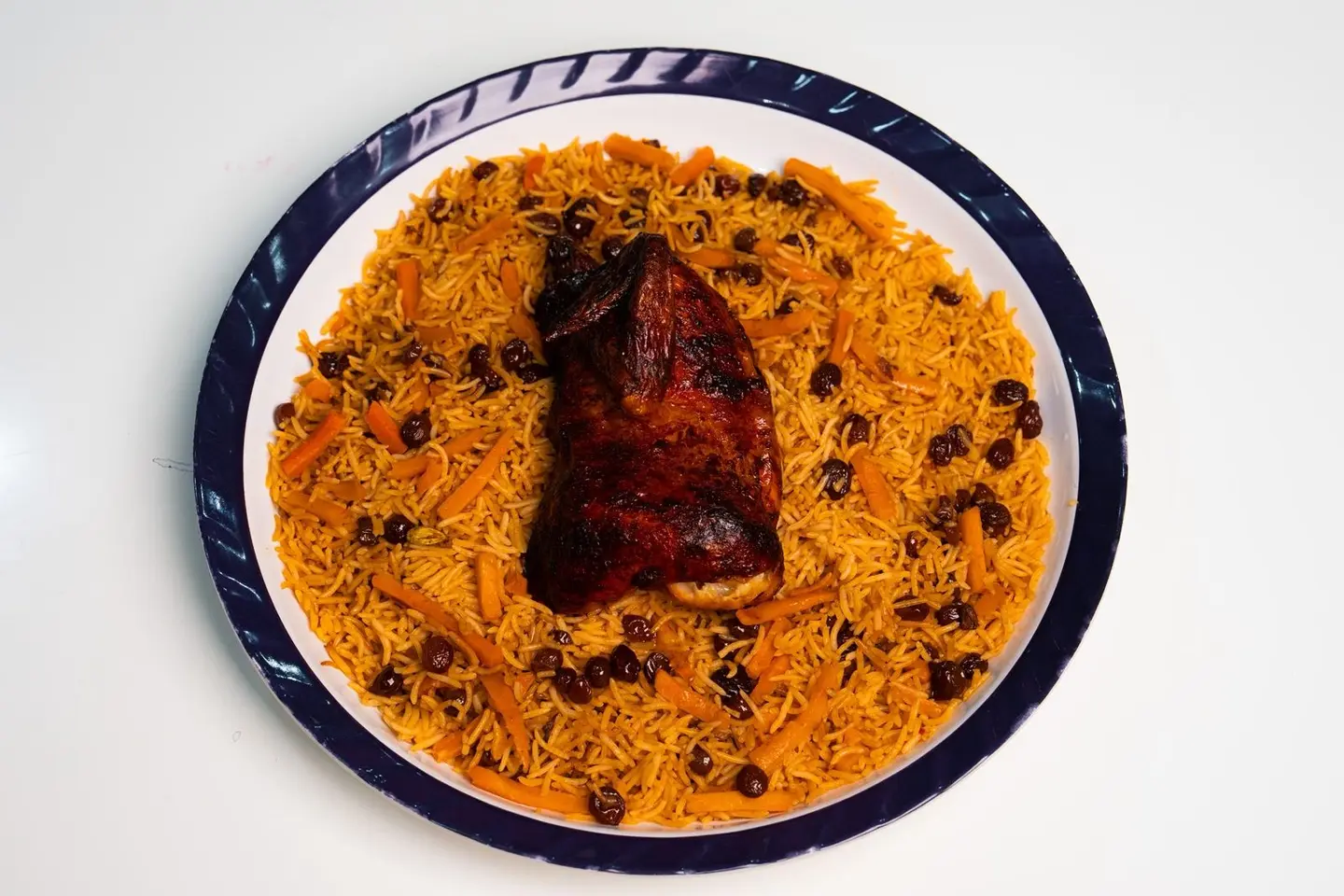 Grilled Chicken With Rice - Quarter Of A Chicken