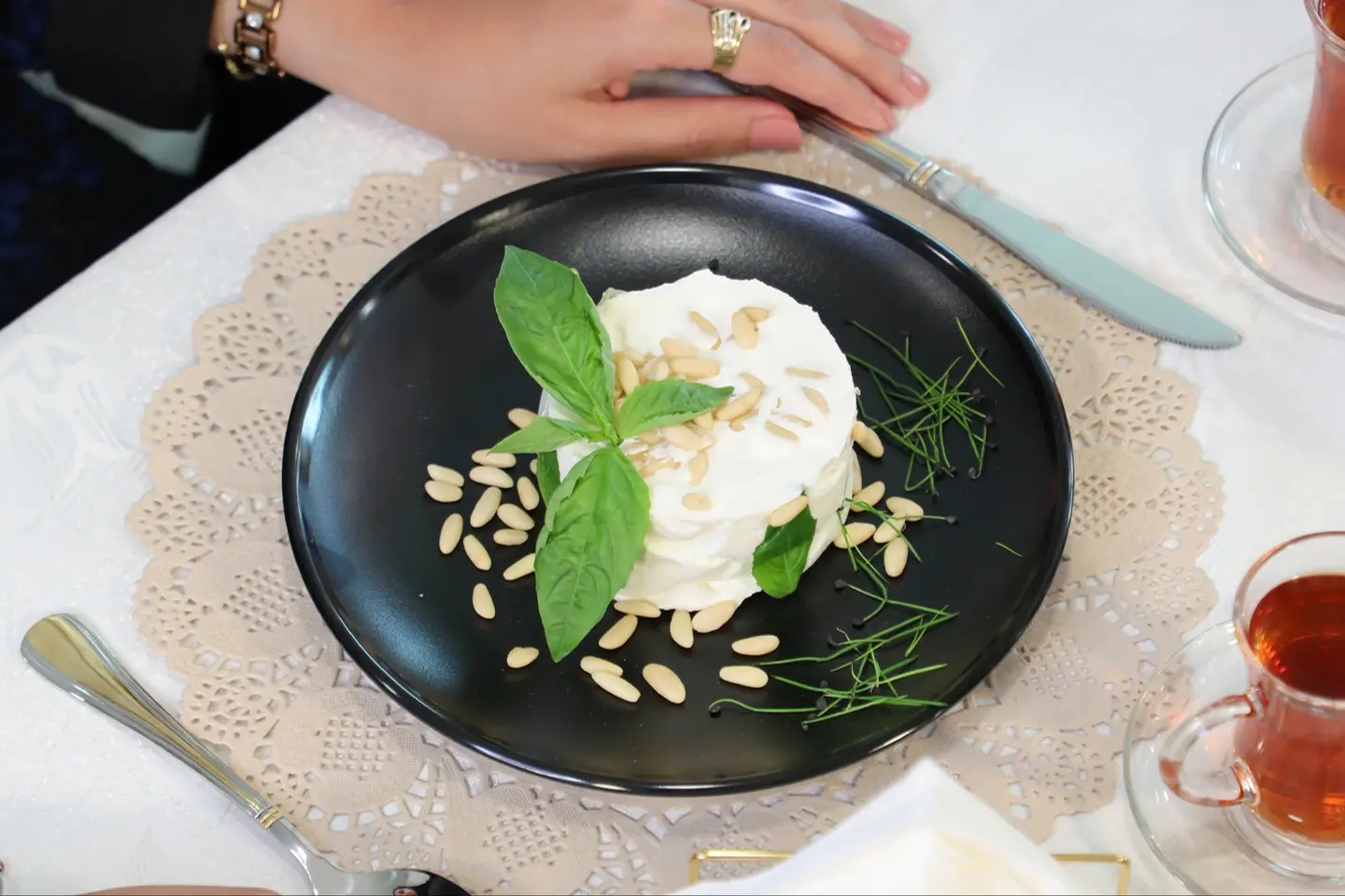 Labneh With Basil And Pine Nuts - 250 Gram