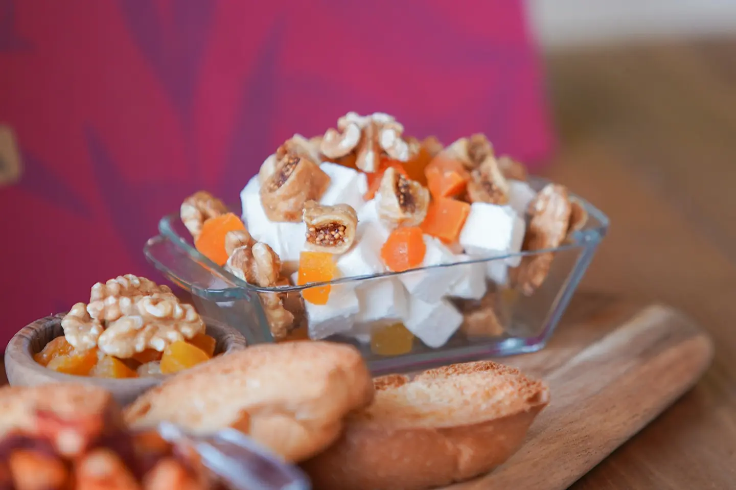 White Cheese With Walnuts, Figs And Apricots - 250 Gram