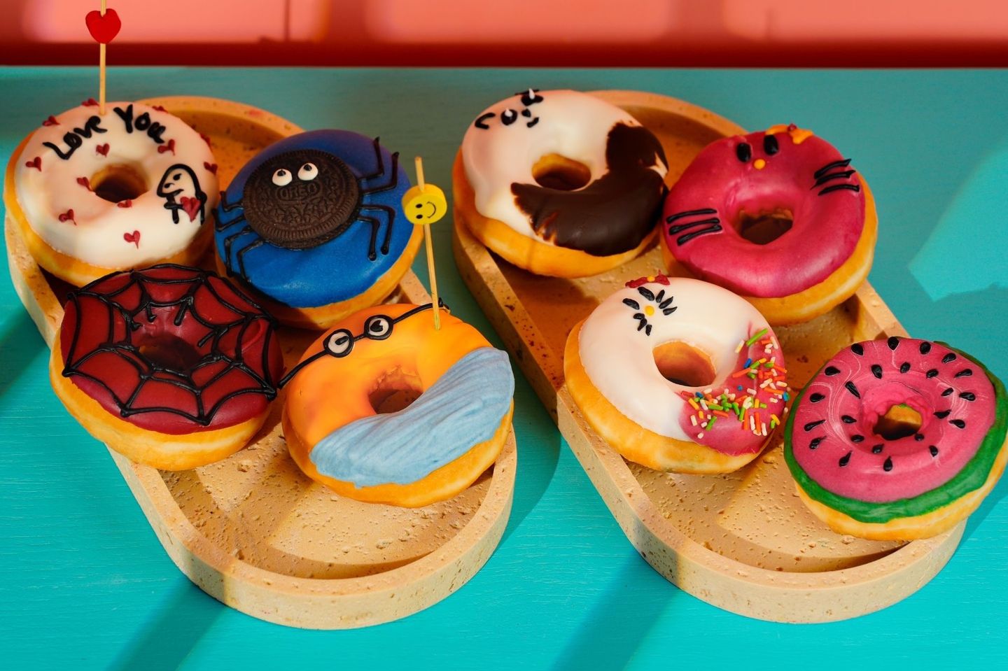 Classic Art Donut Drawing - Watermelon Donut