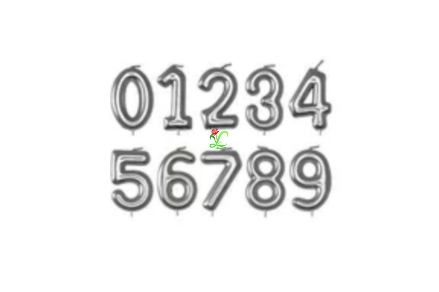 Candle Number - Silver 5
