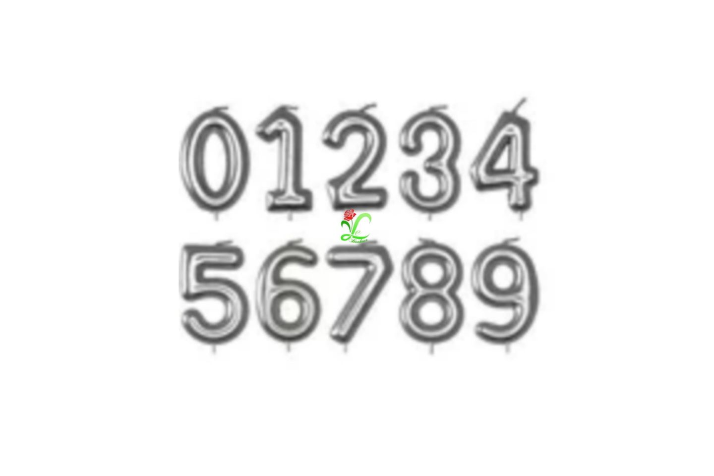 Candle Number - Silver 5