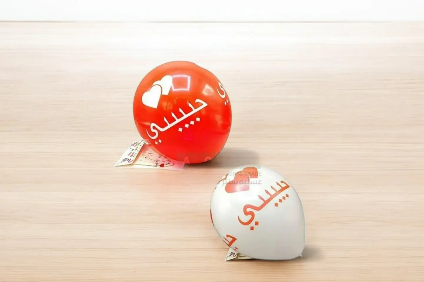 بالونات هيليوم احمر او ابيض - احمر