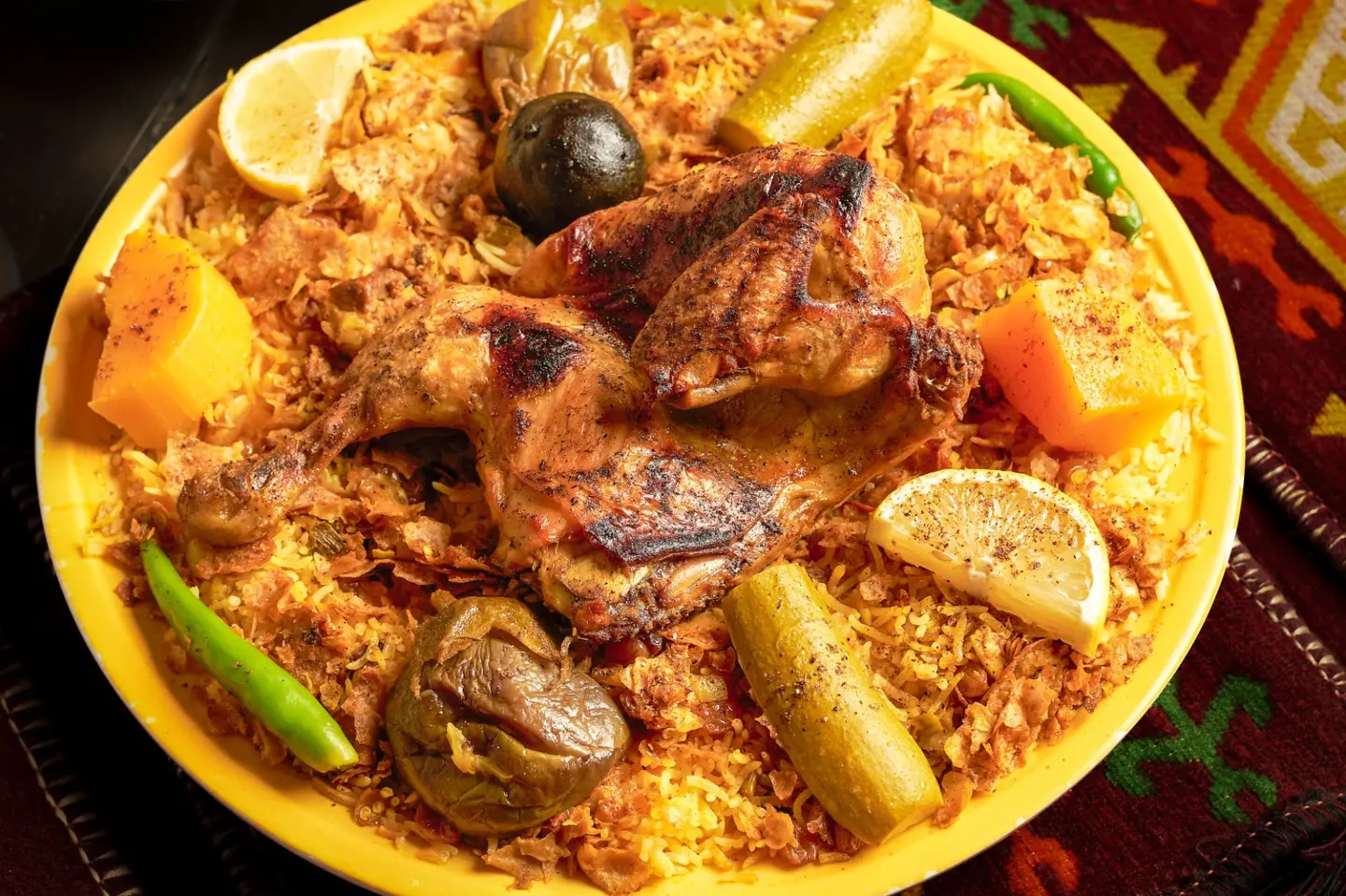 كبسة لبدة دجاج - ربع دجاجة