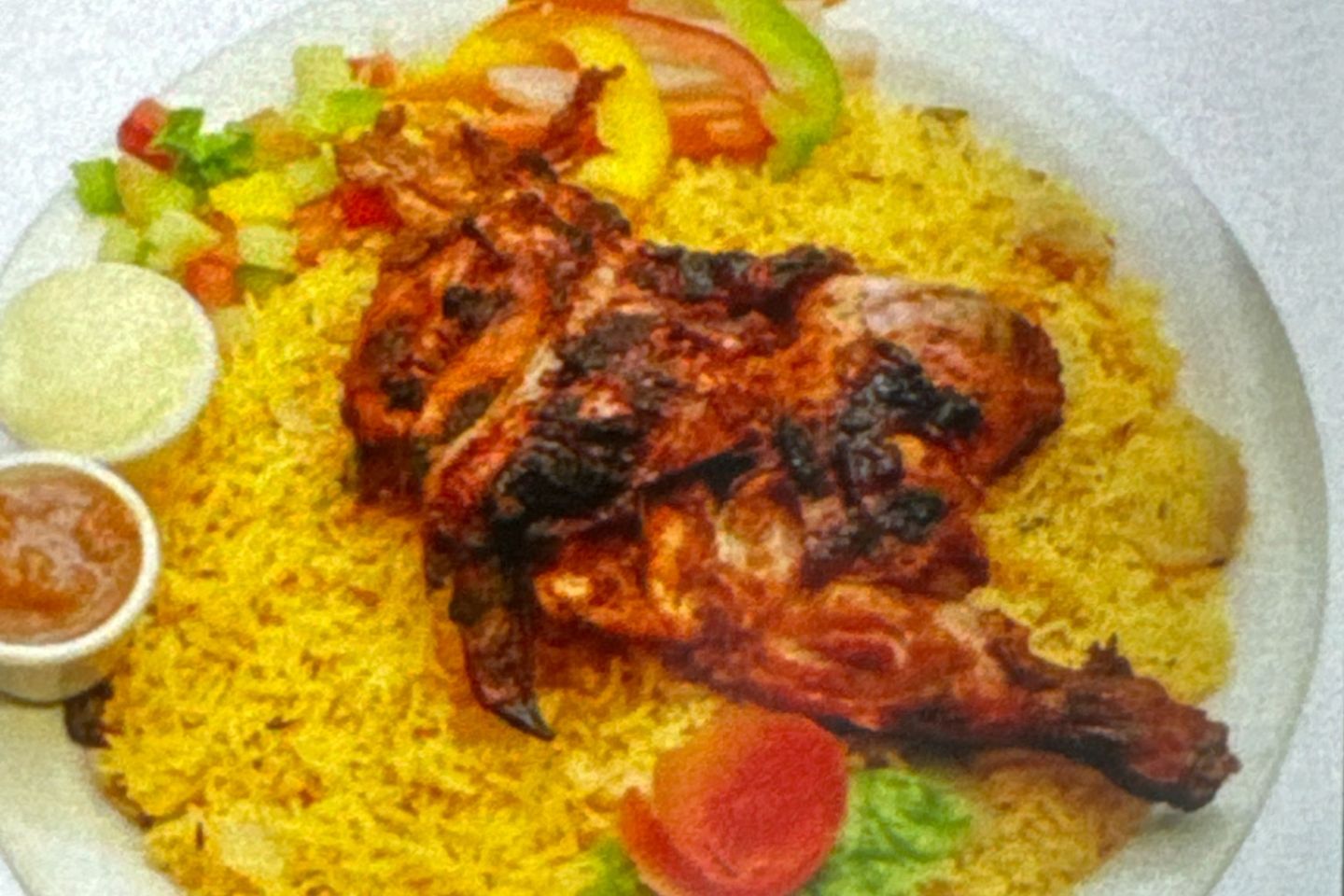 Charcoal Chicken With Biryani Rice - Whole Chicken