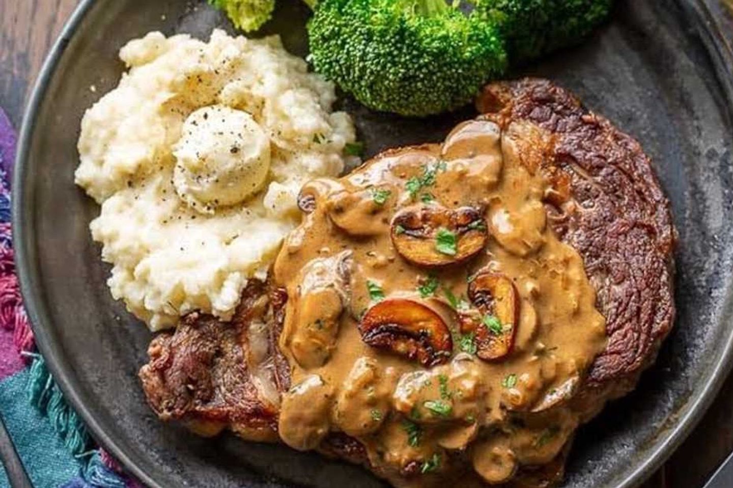 Mushroom Chicken Steak - Chicken