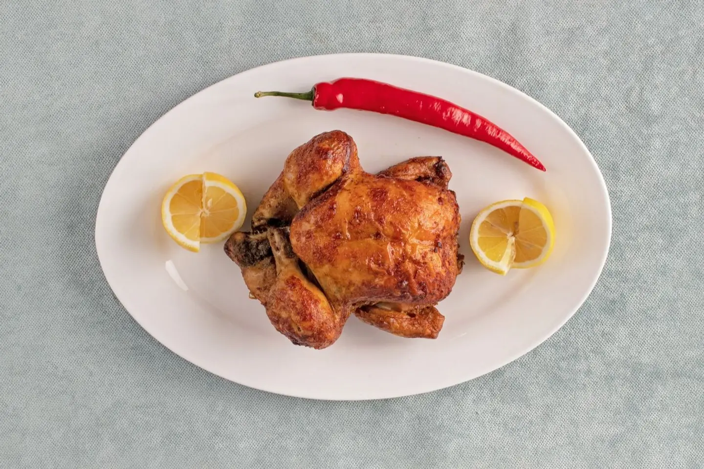 Plain Spicy Grilled Chicken - Half A Chicken
