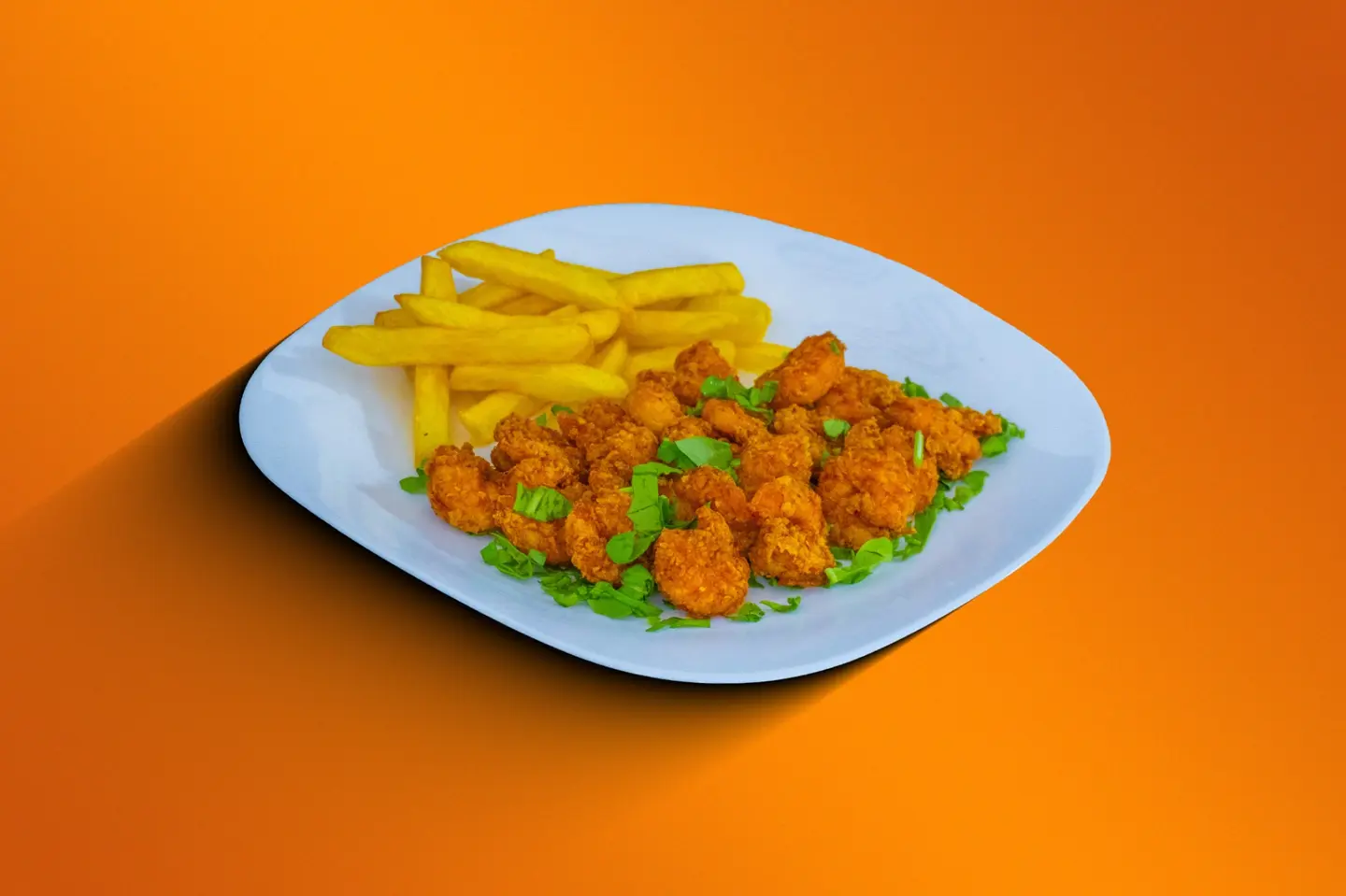 صحن جمبري مقلي - كبير