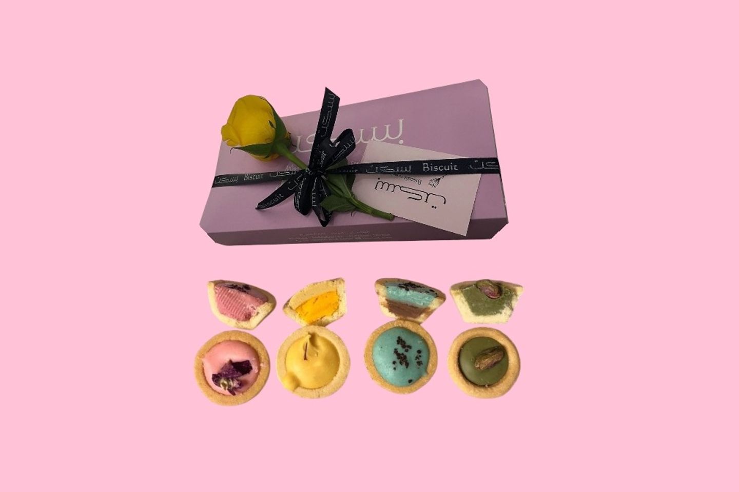 Biscuit Cups With Different Cream Fillings - 500 Grams