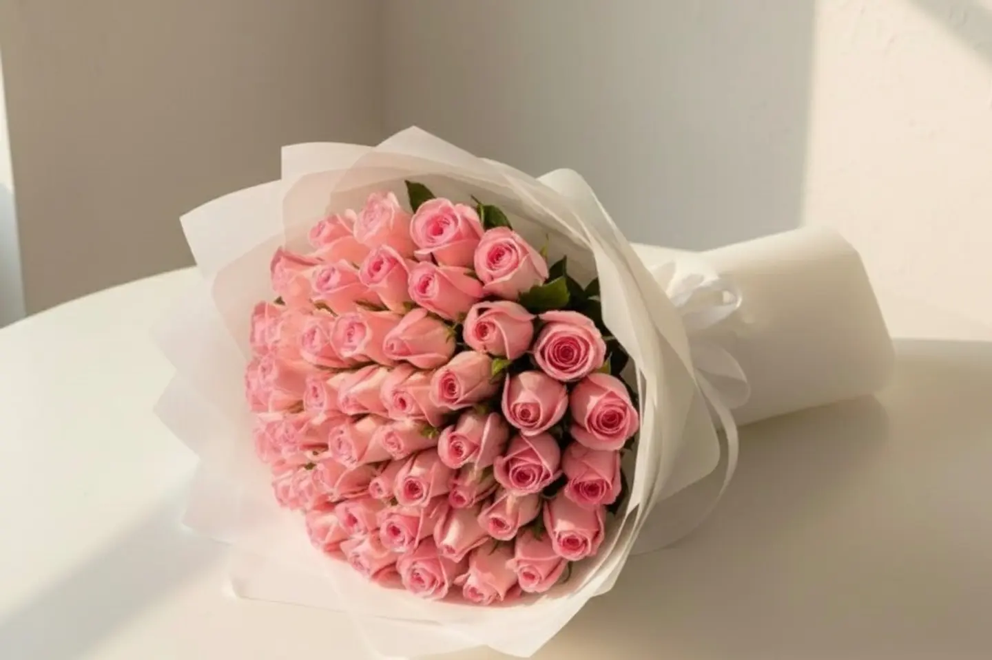 باقة الروز الوردي - باقة الروز الوردي-باقة الروز الوردي عشرون وردة