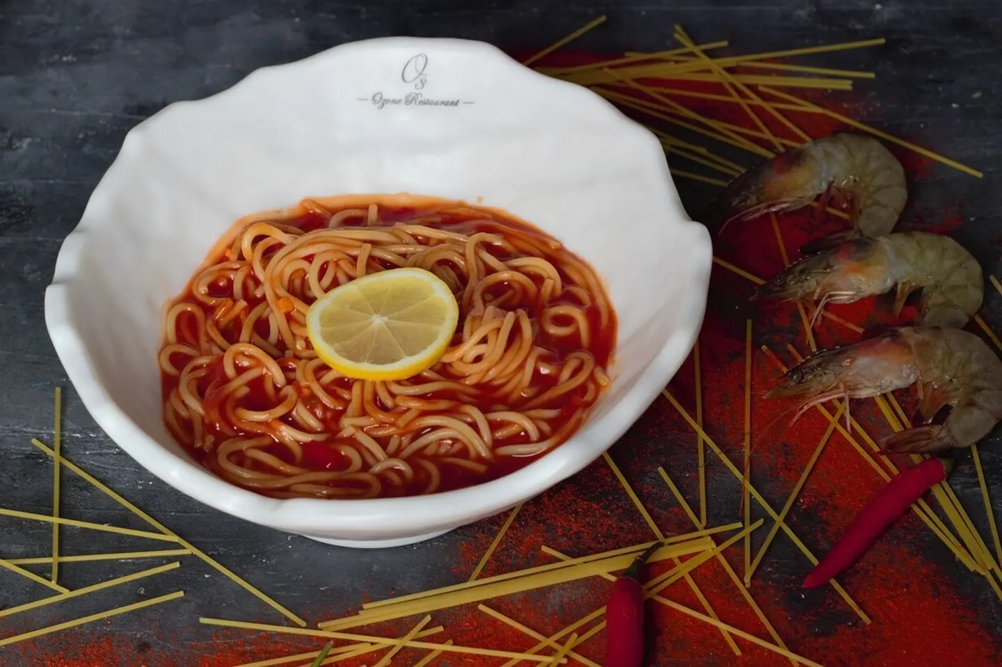Sweet And Spicy Shrimp Pasta - Small