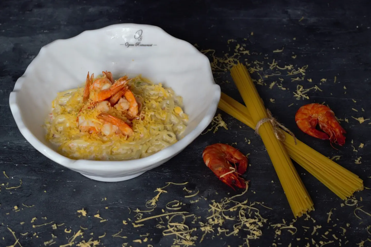 White Sauce Shrimp Pasta - Small