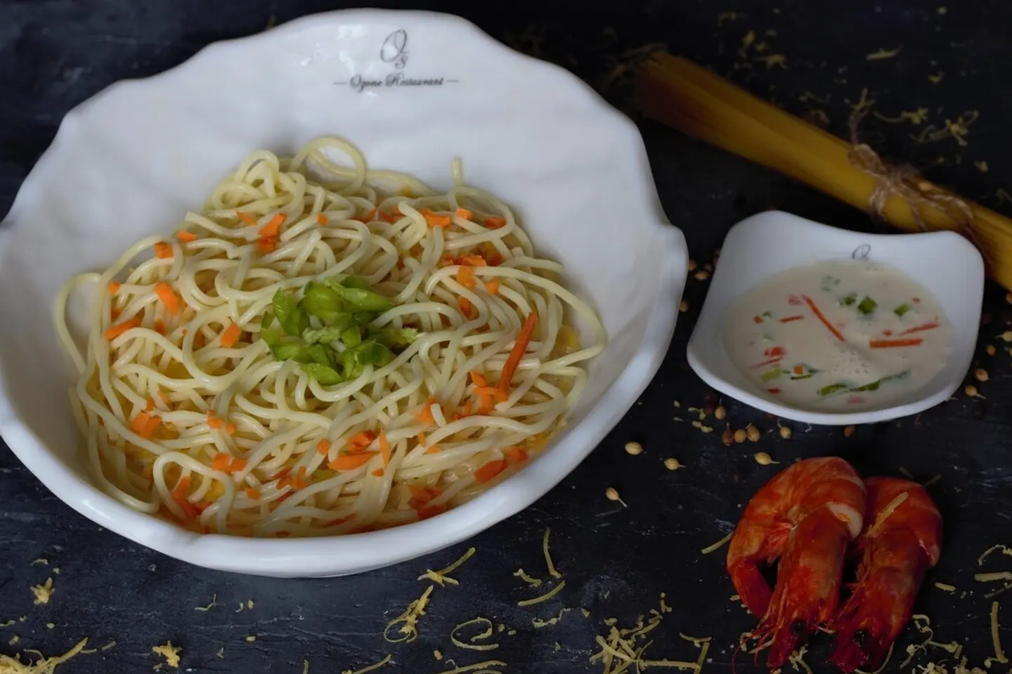 Garlic Sauce Shrimp Pasta - Small