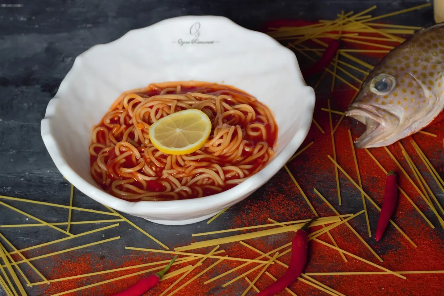Sweet And Spicy Fish Pasta - Small