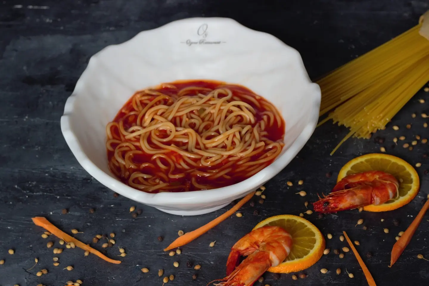 Italian Spaghetti With Shrimp - Small