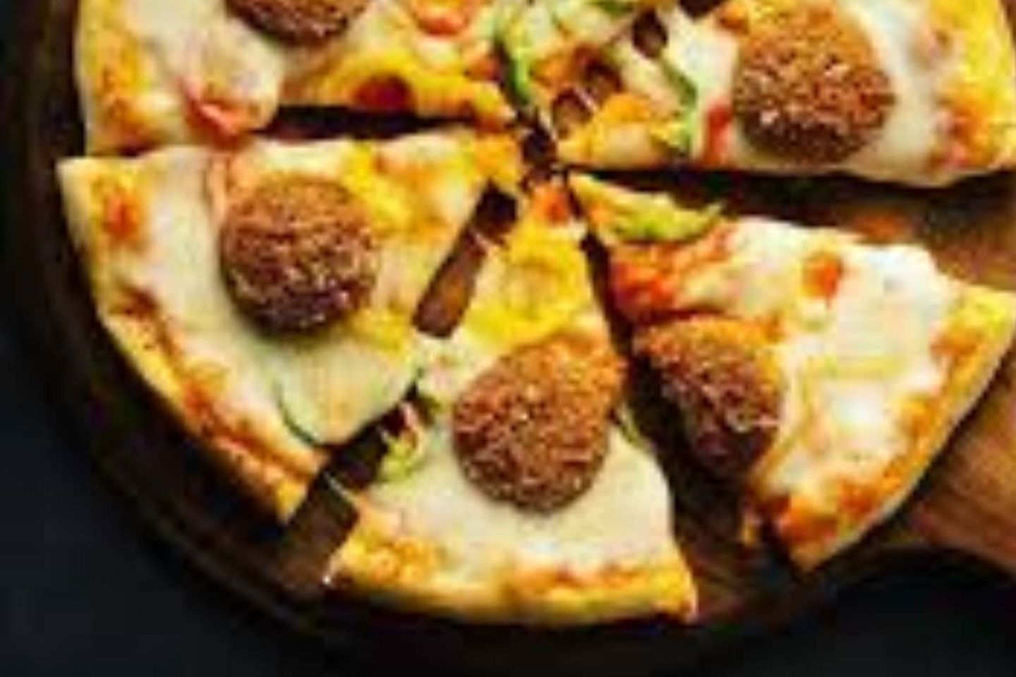 Cheese And Falafel Pizza - Large Cheese And Falafel Pizza