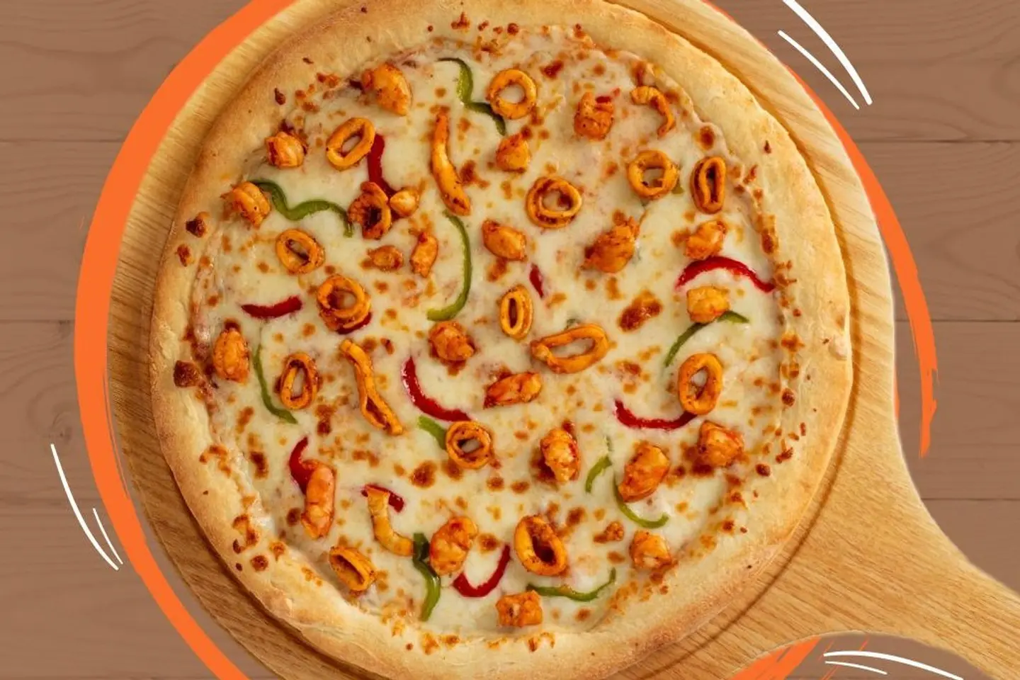 Seafood Pizza - Large