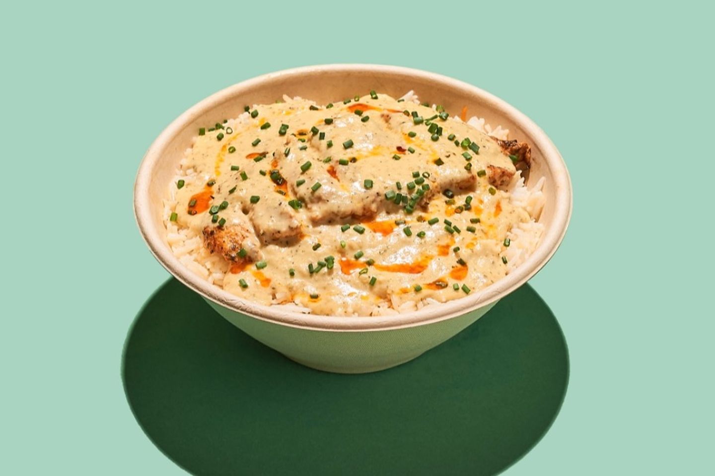 دجاج بكريمة البطاطس - أرز