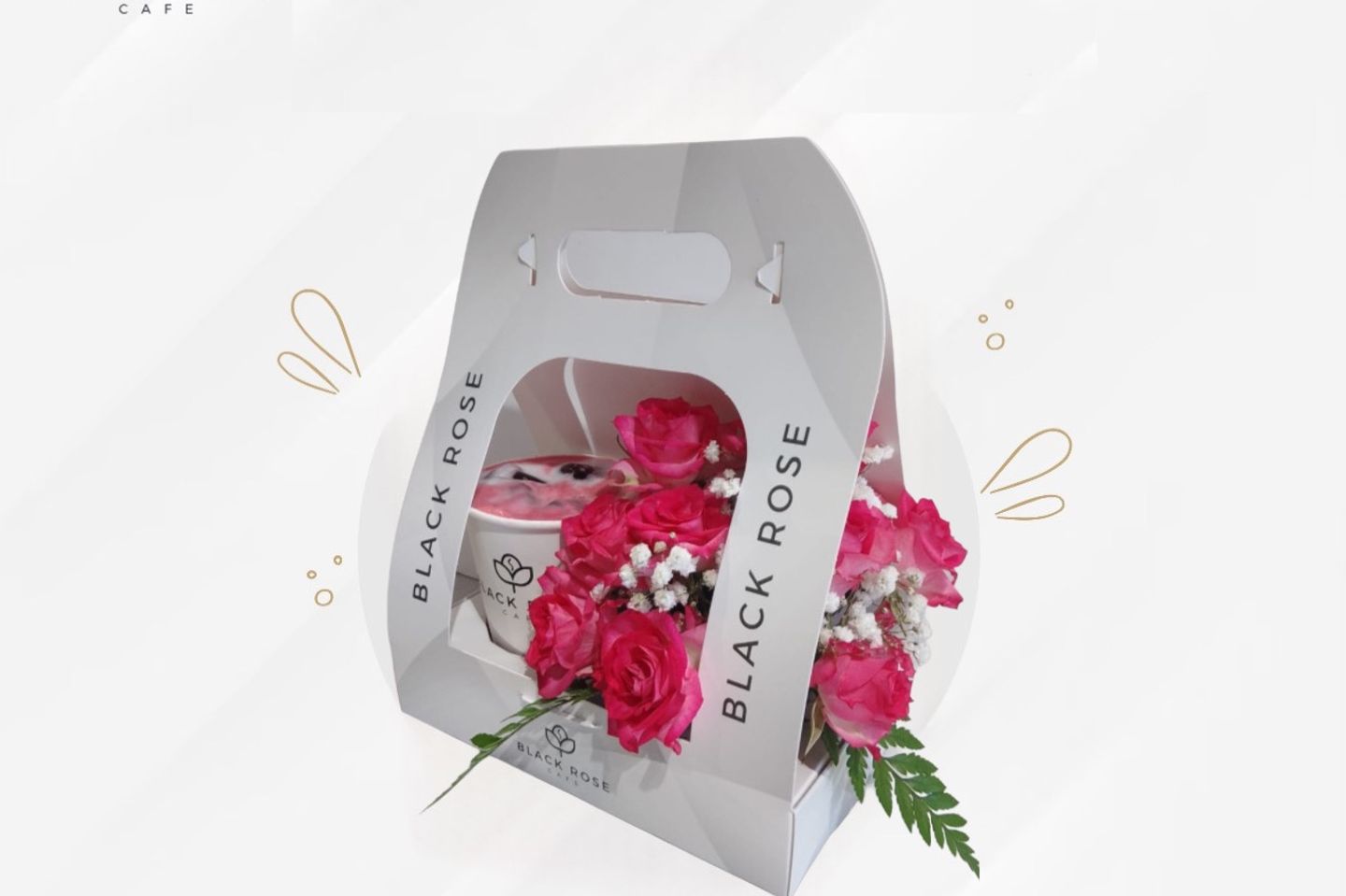 Cold Hibiscus With Large Rose Holder - Large