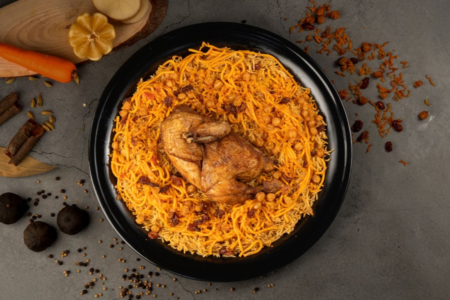 دجاج مضغوط محمر - نص حبة دجاج