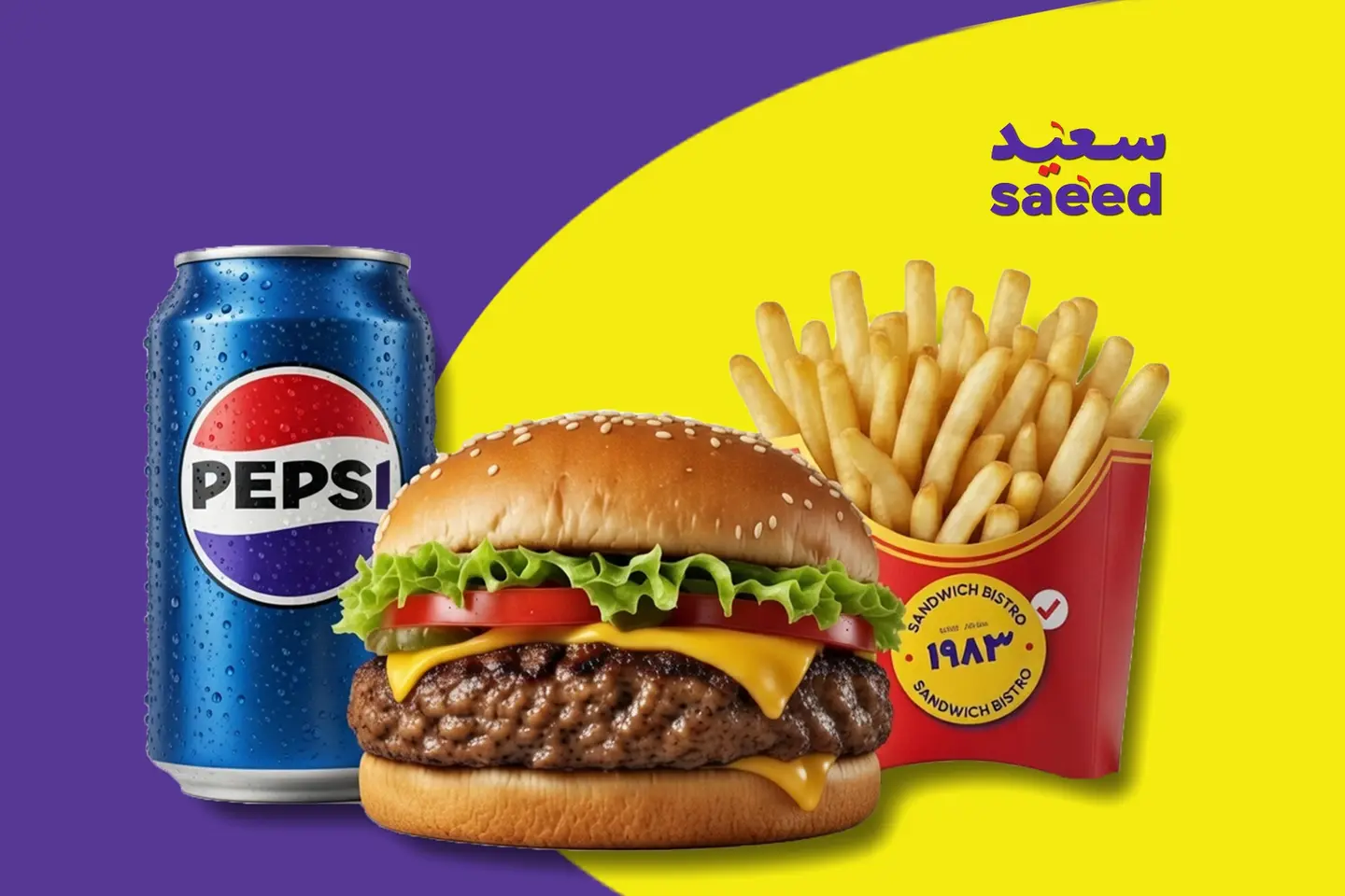 Grilled Beef Burger - Sandwich