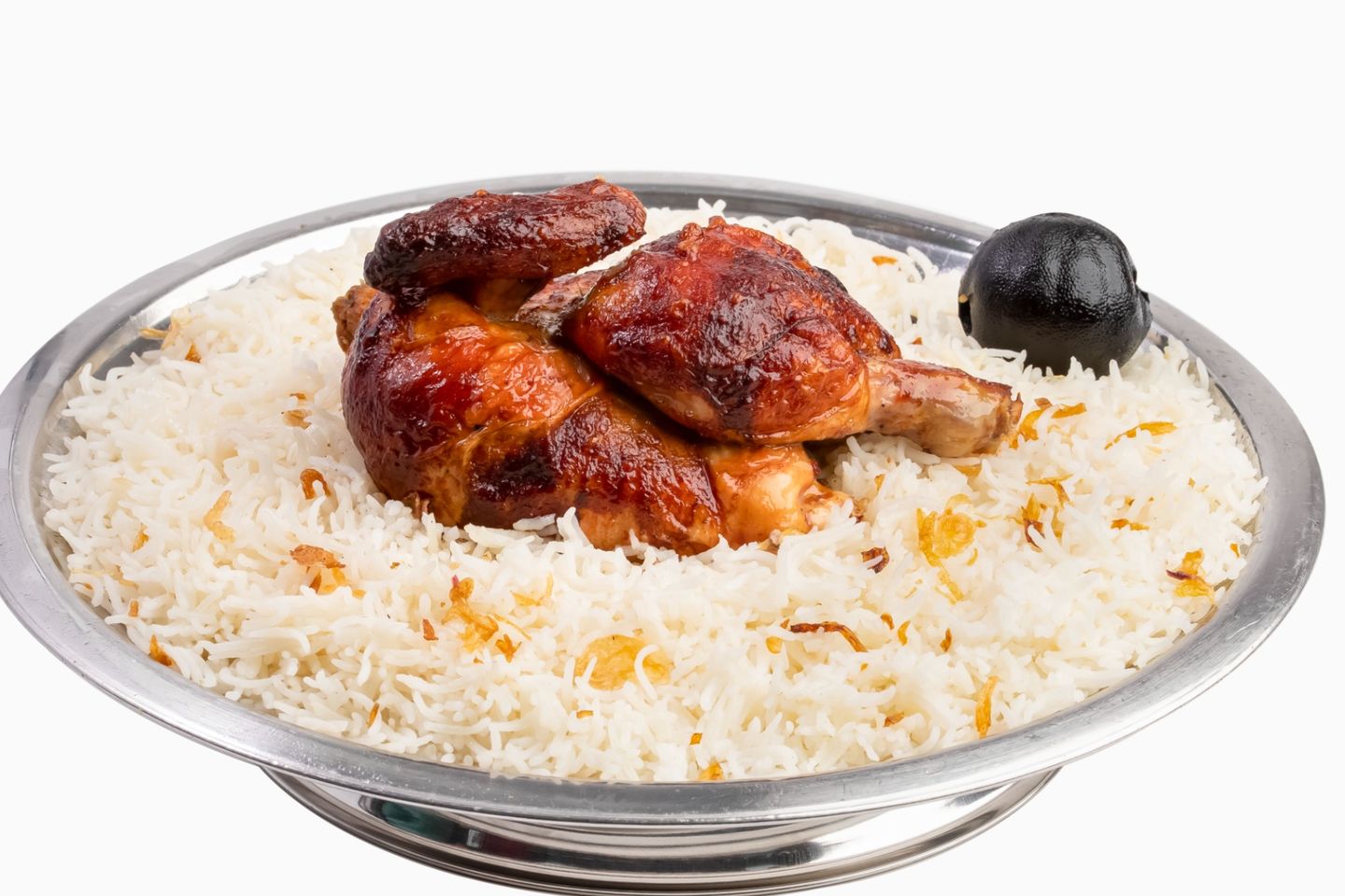 Half Grilled Chicken - Mandi Rice