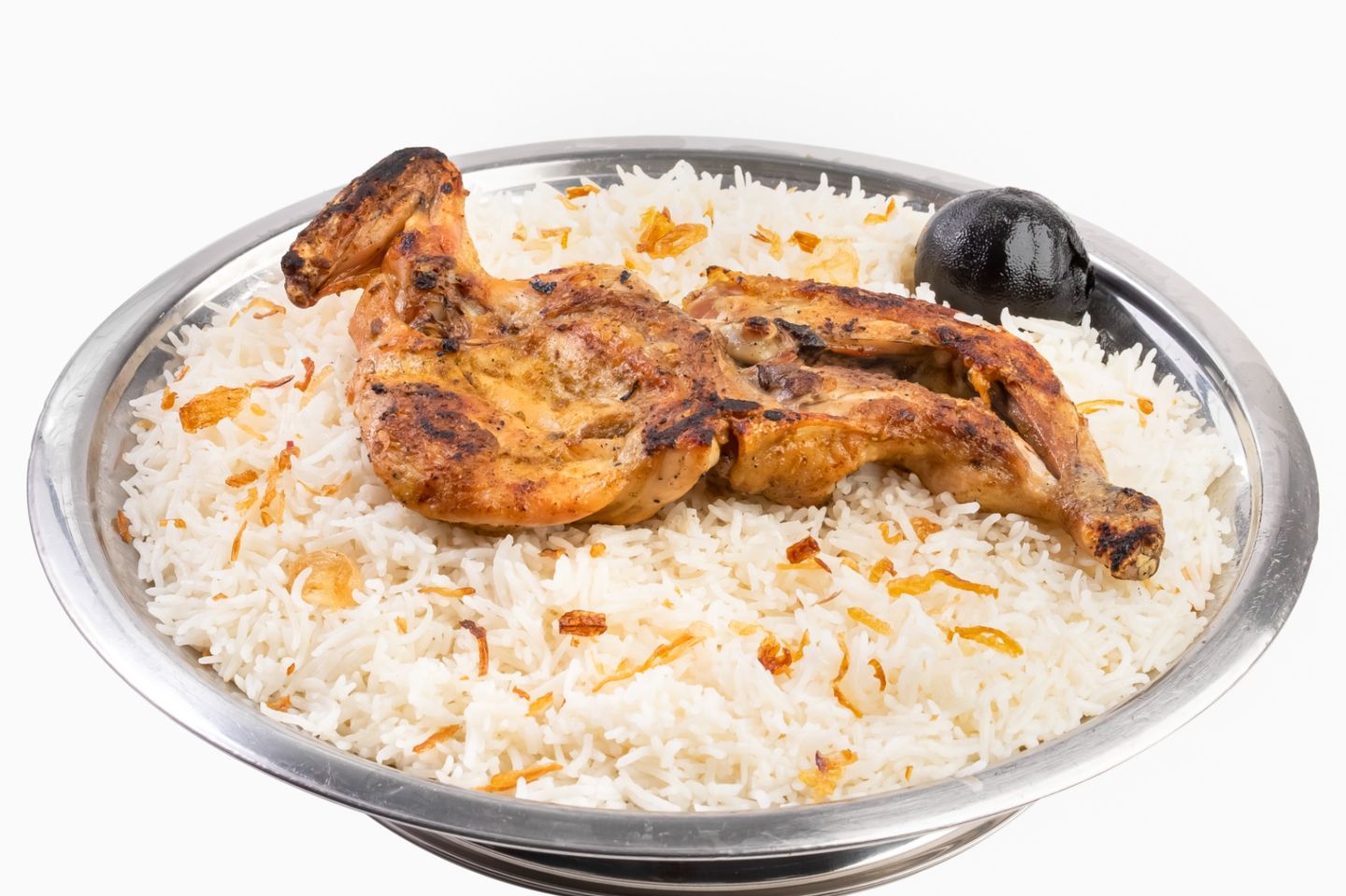 حبة دجاج مظبي - ارز مندي