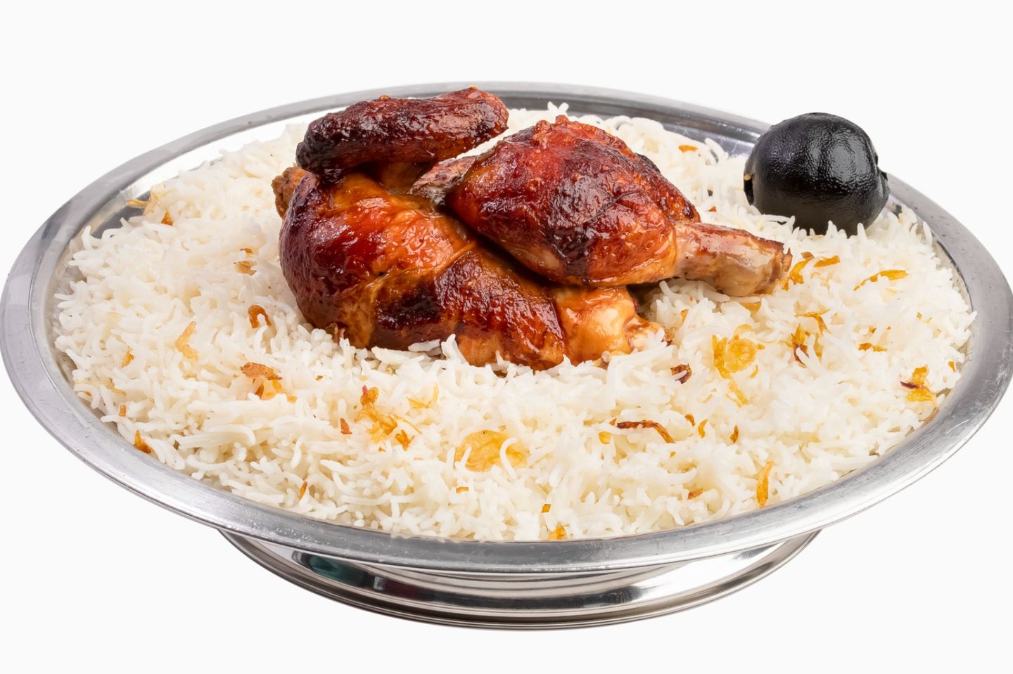 حبة دجاج شواية - ارز مندي