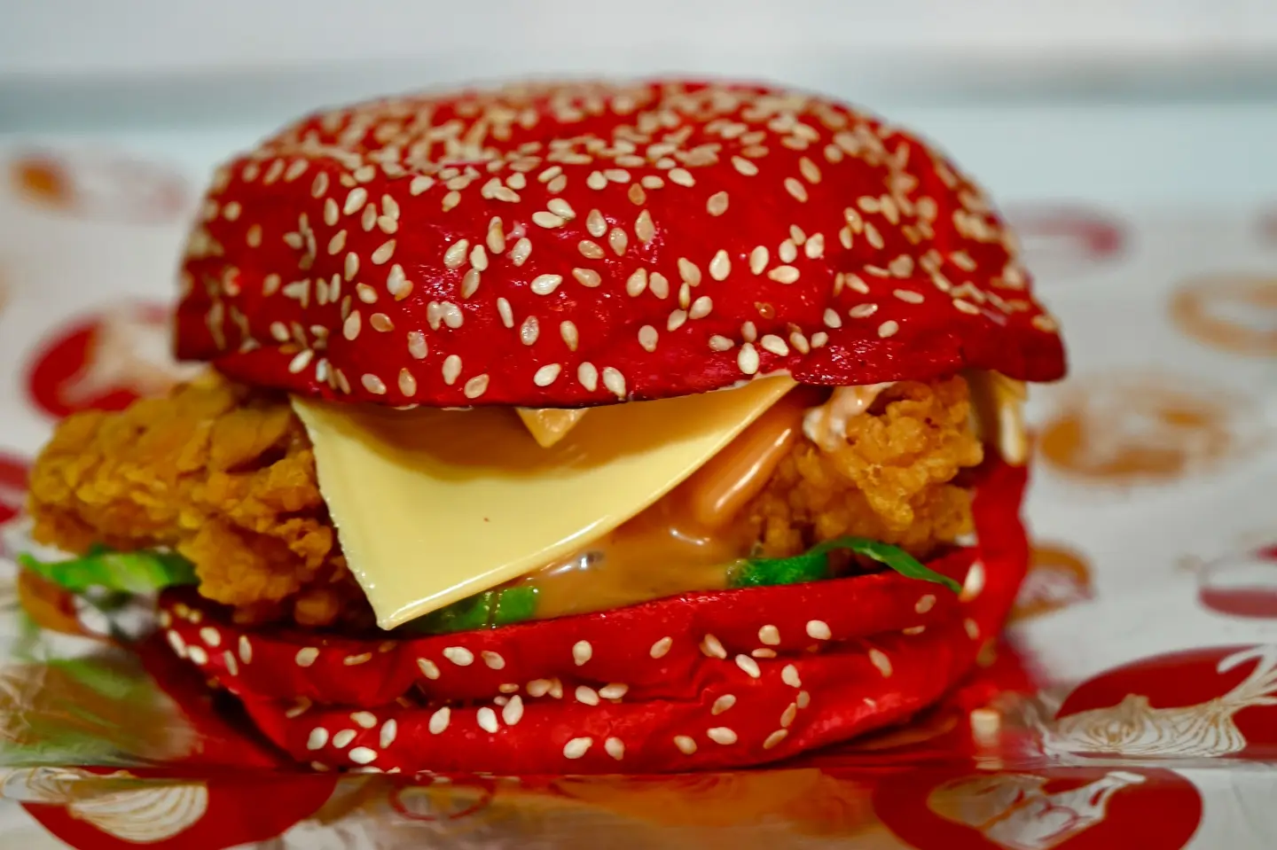 Fire Crunchy Burger - Single