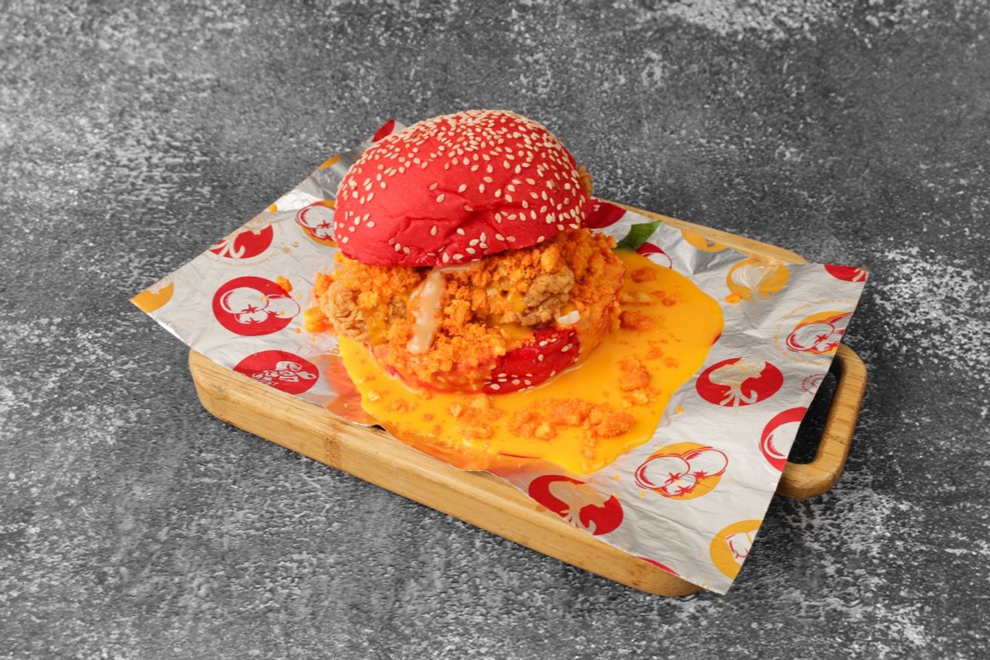 Volcano Cheetos Burger - Single